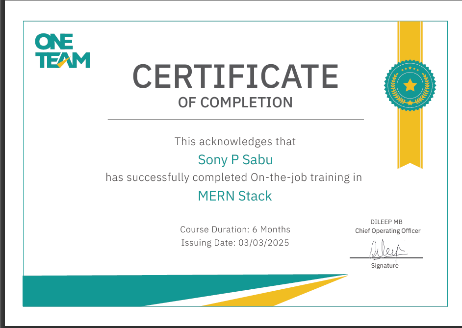 Certificate 1